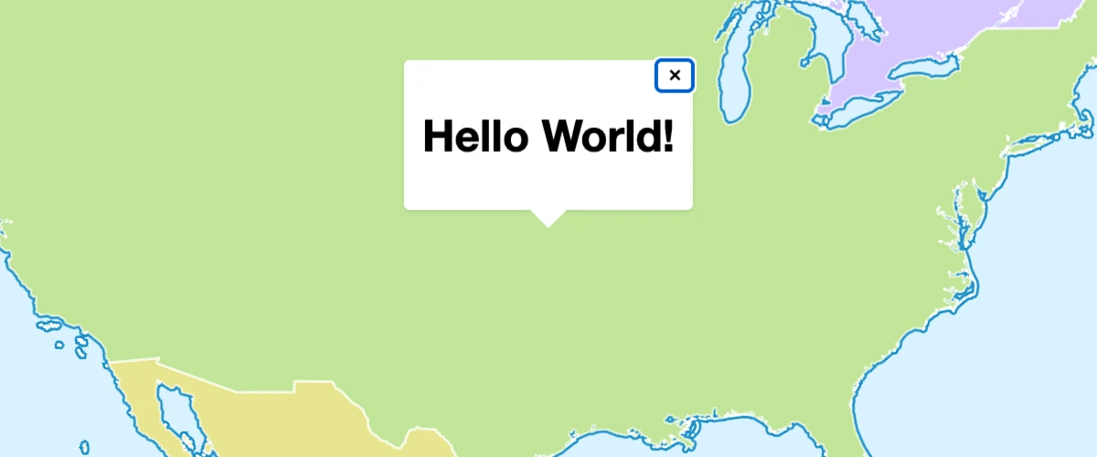 Add a popup to the map.