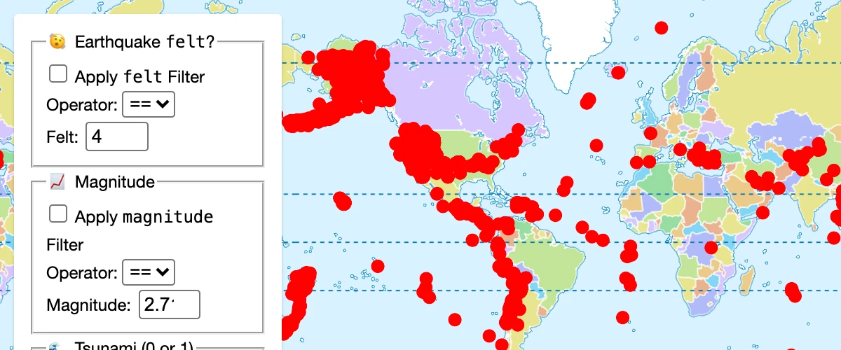 Filter a layer based on user input using setFilter().